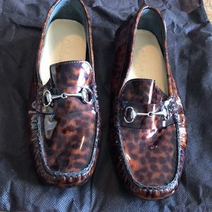 Cole Haan Brown Loafers with Silver Accents